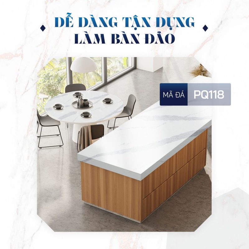 đá thạch anh nhân tạo Calacatta Grey