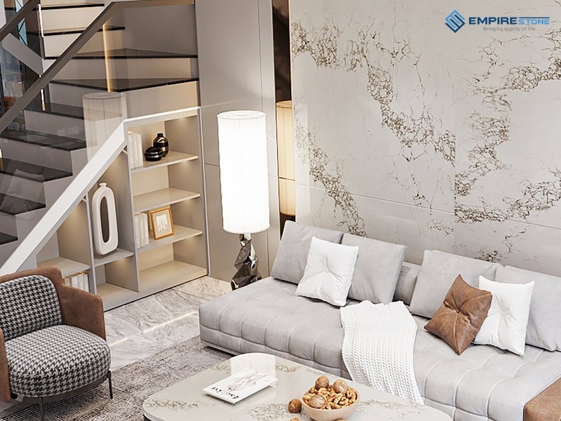 Đá ốp cầu thang: Chọn loại đá, độ dày và quy cách ốp từng bậc đá ốp cầu thang