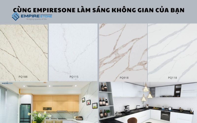 báo giá đá thạch anh bàn bếp