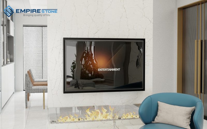 đá nhân tạo gốc thạch anh Columia Mist