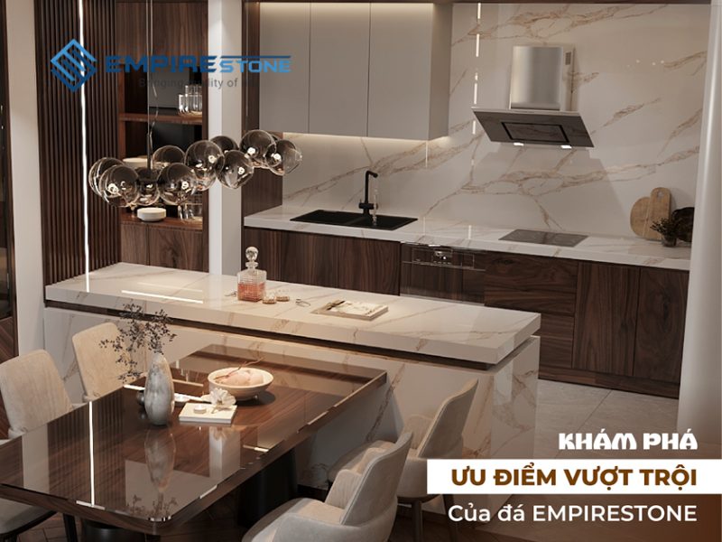  Có nên dùng đá nhân tạo cho bàn đảo bếp 
