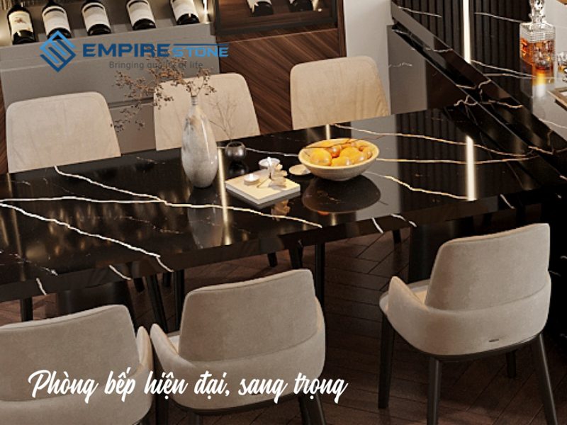 giá bàn bếp đá thạch anh mới nhất 2025 
