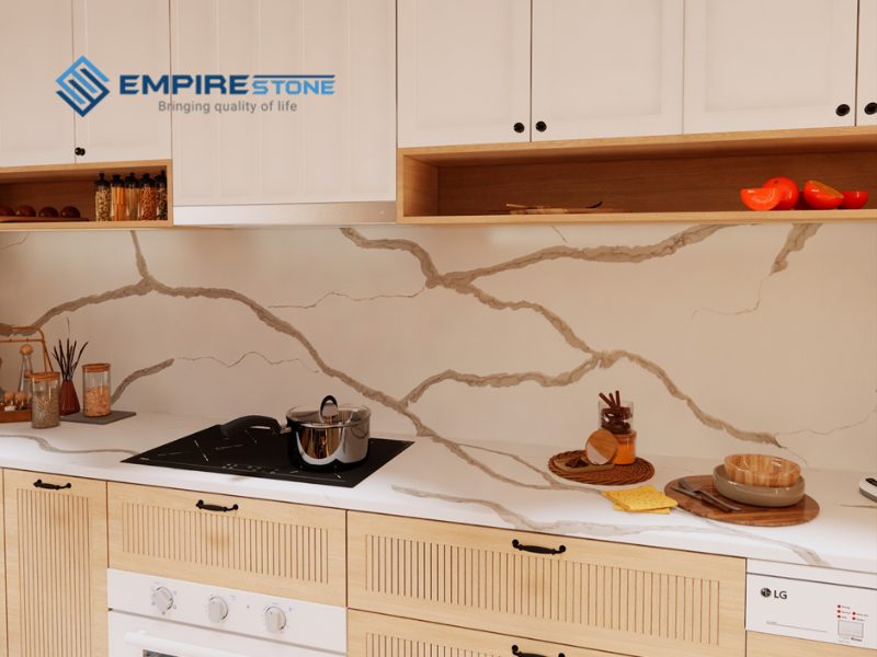 5 mẫu bàn bếp đá nhân tạo gốc thạch anh đẹp nhất 2025 5 mẫu bàn bếp đá nhân tạo gốc thạch anh đẹp