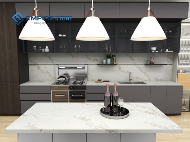 mẫu đá nhân tạo Statuario Brown 