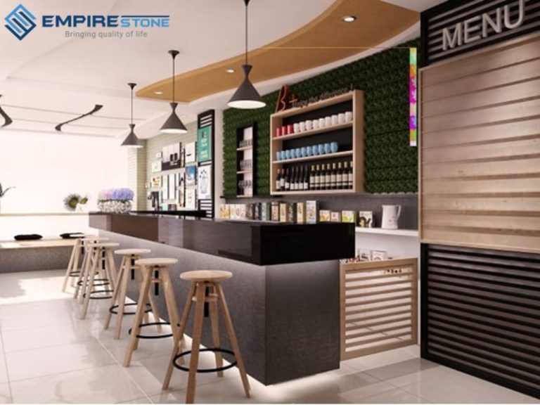Lý do nên chọn đá nhân tạo gốc thạch anh cho nhà hàng, quán café 