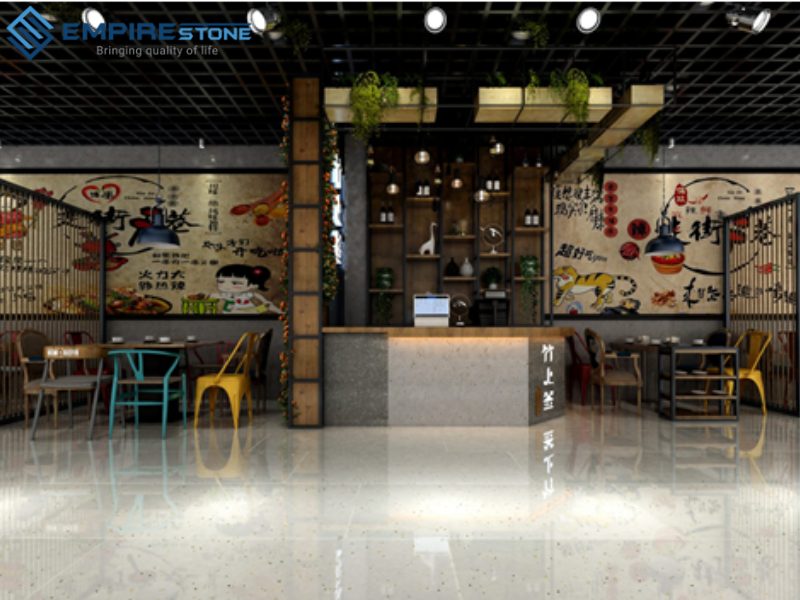 Lý do nên chọn đá nhân tạo gốc thạch anh cho nhà hàng, quán café đá nhân tạo gốc thạch anh cho nhà hàng, quán café