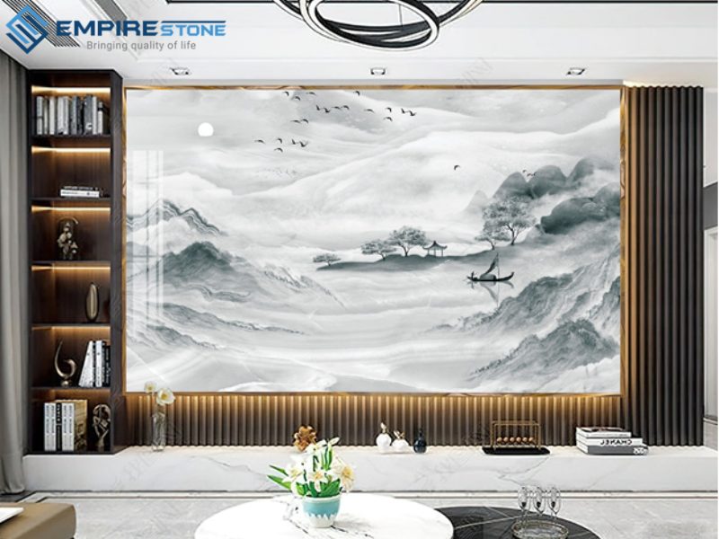 Các mẫu đá nhân tạo gốc thạch anh ốp tường tranh 3D đẹp, sang trọng, đẳng cấp đá nhân tạo gốc thạch anh ốp tường tranh 3D