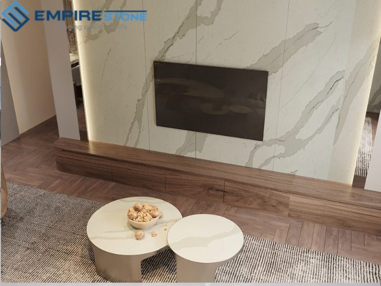 Đá nhân tạo gốc thạch anh Pq1833 Genoay Grey sang trọng, bền đẹp, chuẩn châu Âu