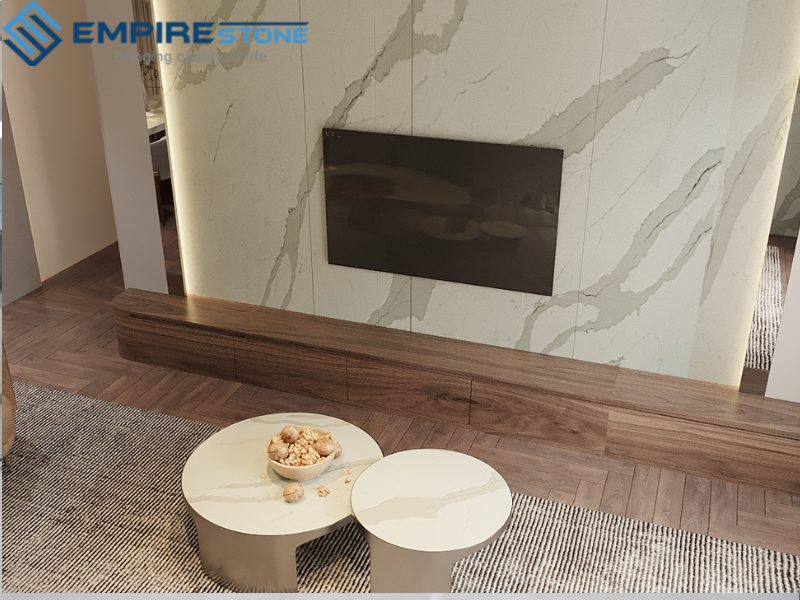 Đá nhân tạo gốc thạch anh Pq1833 Genoay Grey sang trọng, bền đẹp, chuẩn châu Âu chon nen tran mau logo xanh den hay toi mau chon trang