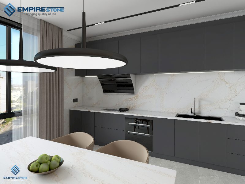 Đá nhân tạo cho phòng bếp có tốt không? Kinh nghiệm chọn chuẩn bền, đẹp, dễ vệ sinh đá nhân tạo cho phòng bếp