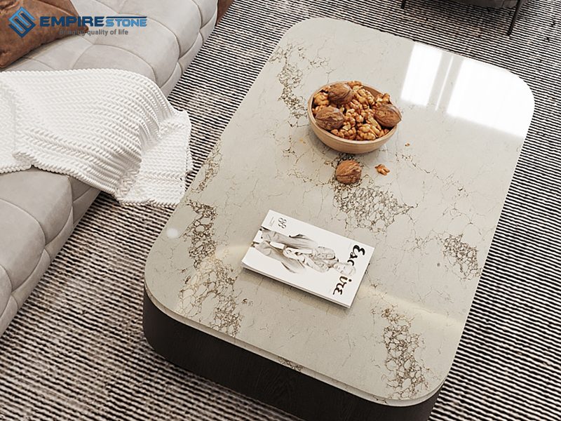 mẫu bàn trà đá nhân tạo đẹp 2025