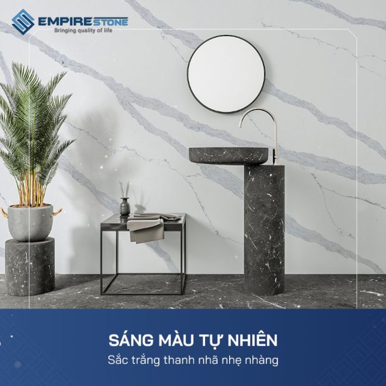 Thi công lavabo đá nhân tạo thạch anh bền, đẹp, sang trọng