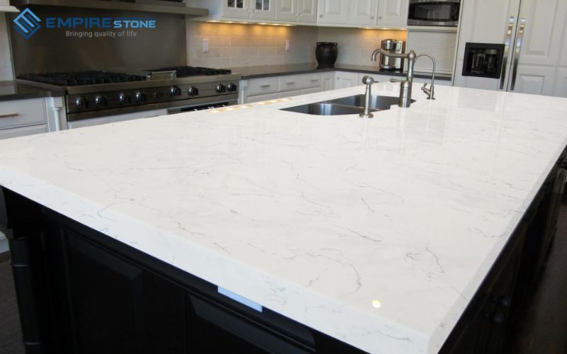 10 mẫu đá thạch anh làm bàn bếp đẹp