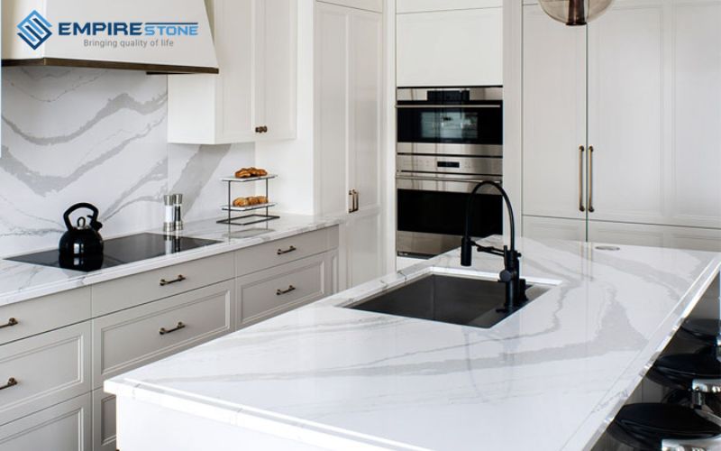 10 mẫu đá thạch anh làm bàn bếp đẹp