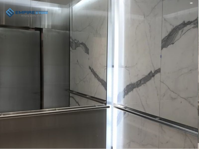 bộ sưu tập đá nhân tạo ốp thang máy