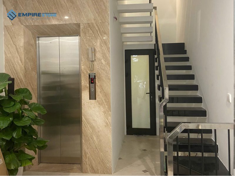 bộ sưu tập đá nhân tạo ốp thang máy