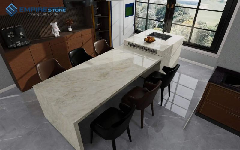 Cách chọn đá thạch anh cho bàn bếp đẹp, bền và phù hợp từng không gian Cách chọn đá thạch anh cho bàn bếp