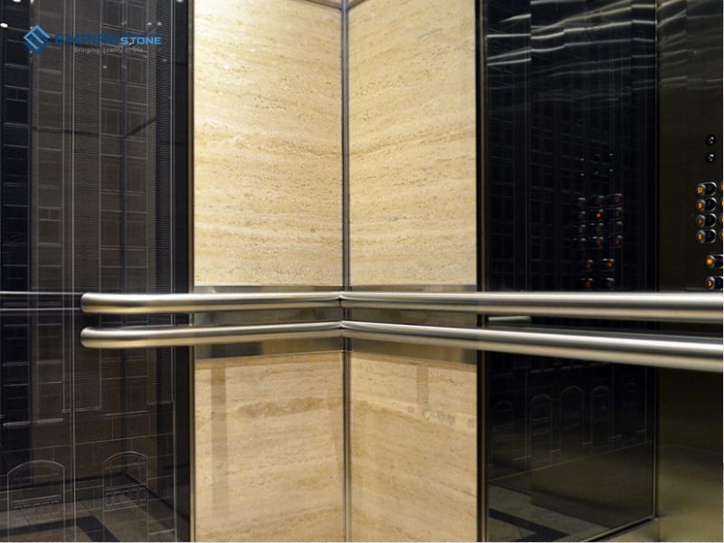 mẫu đá nhân tạo ốp mặt tiền cabin thang