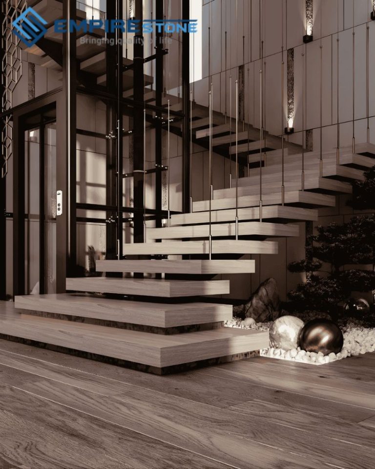 30 mẫu đá cầu thang đẹp cho công trình sang trọng, hiện đại và bền ấn tượng