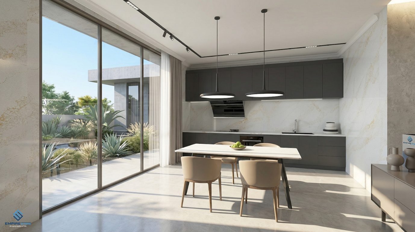 Mặt bếp đá thạch anh bị ố vàng phải làm sao? 5 cách xử lý hiệu quả