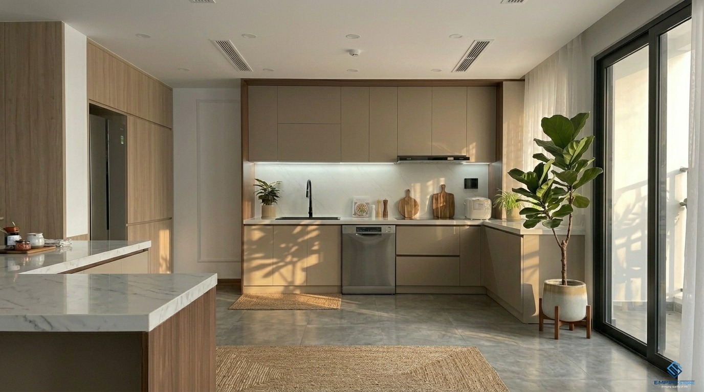 5 Loại Đá Bàn Bếp Phổ Biến Nhất Hiện Nay Được Ưa Chuộng Cho Mọi Không Gian Bếp