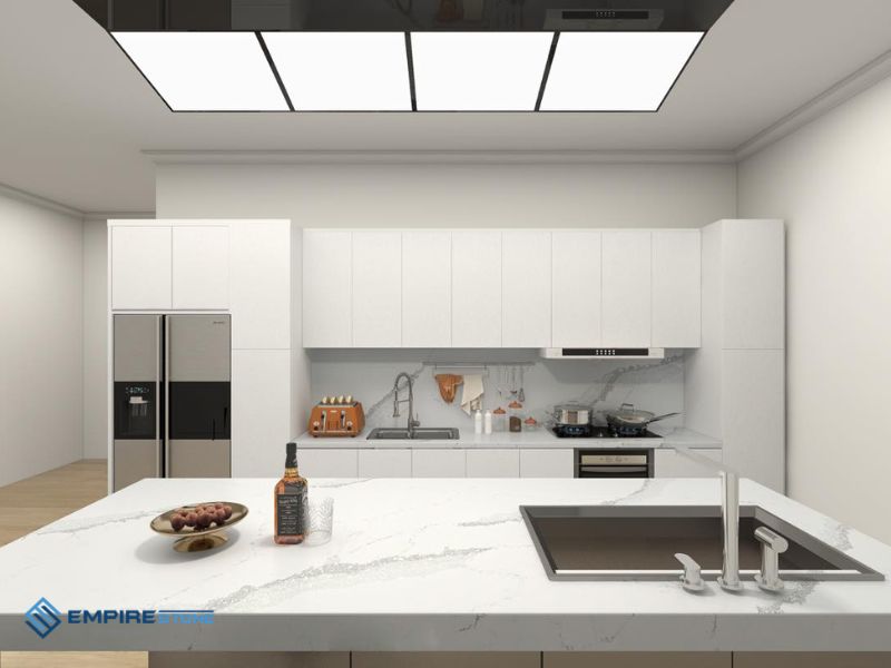 đá thạch anh và đá solid surface