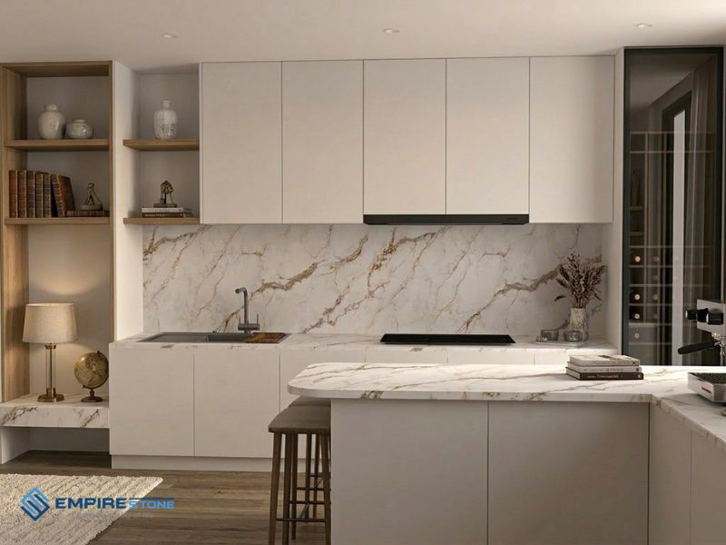 giá đá ốp bếp trên dưới