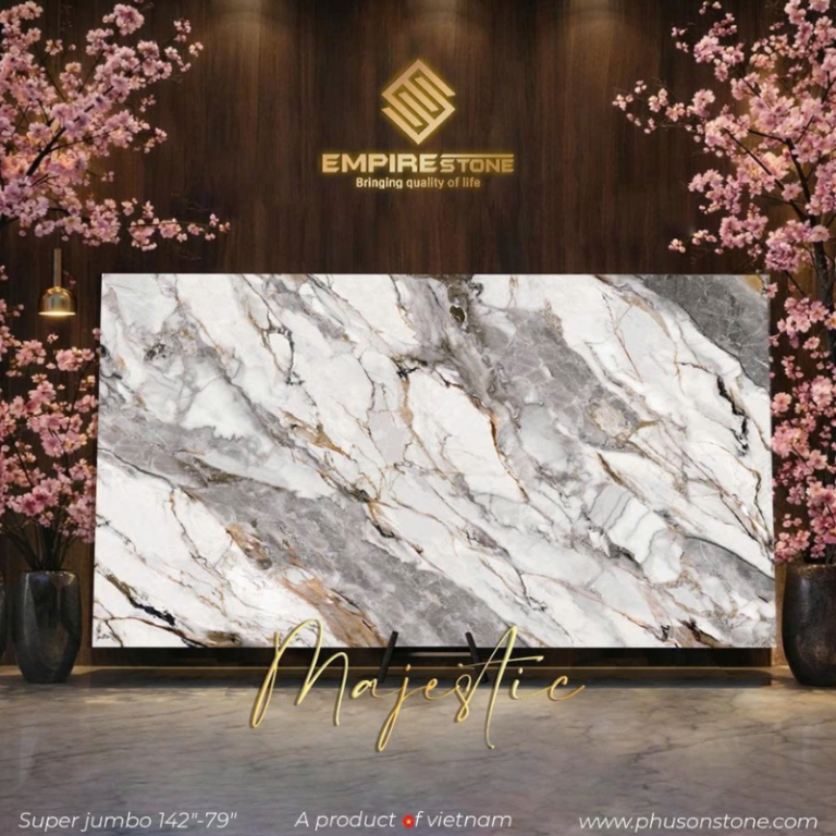 Mặt bàn quầy thu ngân đá đẹp, bền cho cửa hàng, showroom